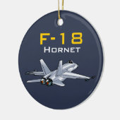 F-18 Super Hornet-Vliegtuig Keramisch Ornament (Links)