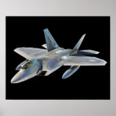 F-22 Aangepaste achtergrondkleur voor Raptorstrijd Poster (Voorkant)