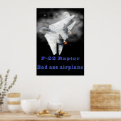F-22 het design van de roofvogel poster (Keuken)