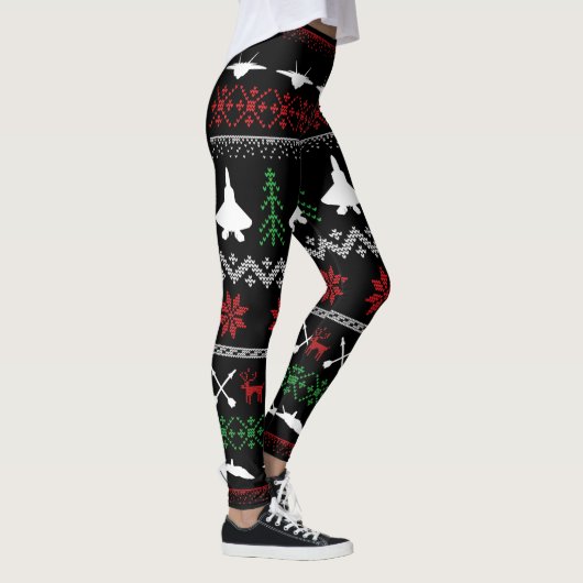 F-22 Kerstmis-Leggings Leggings (Rechts)