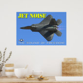 F-22 Poster met geluidsemissie (Keuken)