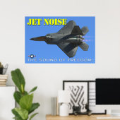 F-22 Poster met geluidsemissie (Thuiskantoor)