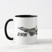 F-22 RAPTOR 11 oz Ringer Mok (Links)