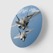 F-22 RAPTOR 8" WALL CLOCK RONDE KLOK (Hoek)