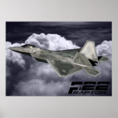 F-22 RAPTOR afdrukken Poster (Voorkant)