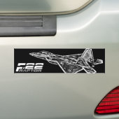 F-22 RAPTOR-Bumpersticker Bumpersticker (Op auto)
