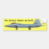 F-22 Raptor-Bumpersticker Bumpersticker (Voorkant)