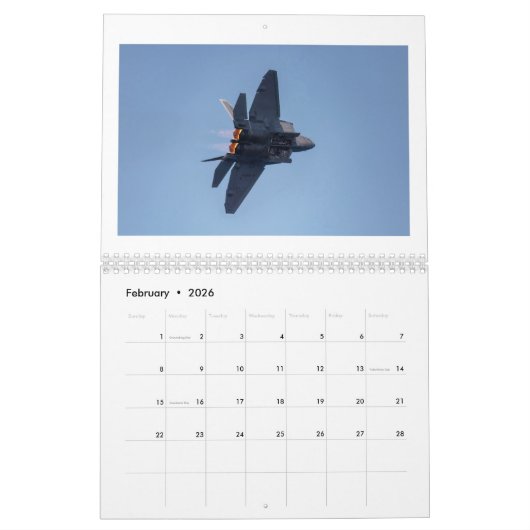 F-22 Raptor Calendar Kalender (Feb 2026)