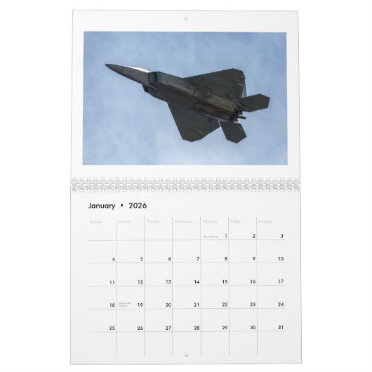 F-22 Raptor Calendar Kalender (Jan 2026)