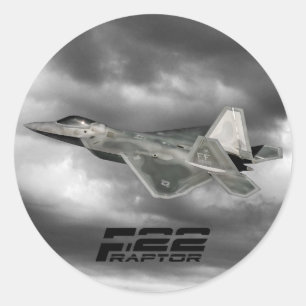 F-22 RAPTOR Classic Round Sticker