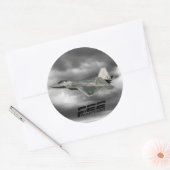 F-22 RAPTOR Classic Round Sticker (Envelop)