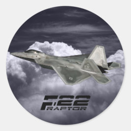 F-22 RAPTOR Classic Round Sticker