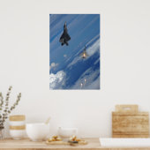F-22 Raptor en F-15 Eagle Poster (Keuken)