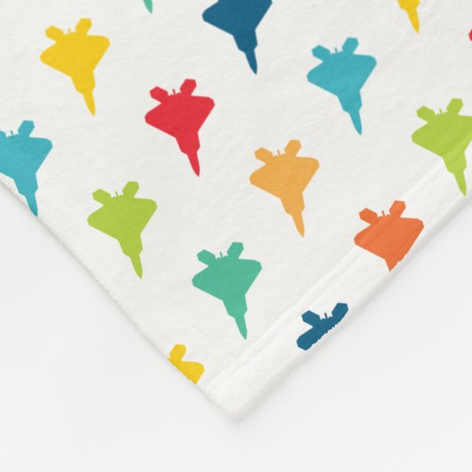 F-22 Raptor Fighter Jet aangepaste naam baby deken (Hoek)