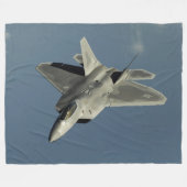 F-22 Raptor Fighter Jet Fleece Deken (Voorkant (Horizontaal))