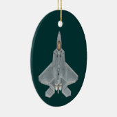 F-22 Raptor Fighter Jet Keramisch Ornament (Rechts)