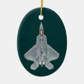 F-22 Raptor Fighter Jet Keramisch Ornament (Voorkant)