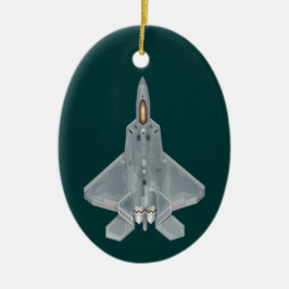 F-22 Raptor Fighter Jet Keramisch Ornament