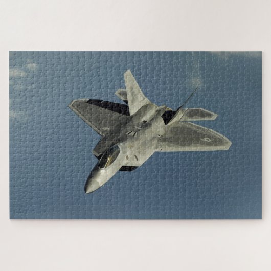 F-22 Raptor Fighter Jet Legpuzzel (Horizontaal)