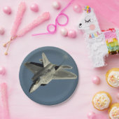 F-22 Raptor Fighter Jet Papieren Bordje (Feest)