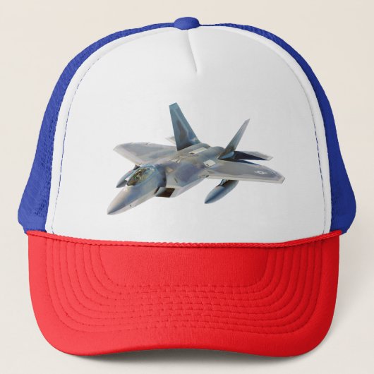 F-22 Raptor Fighter Jet Trucker Pet (Voorkant)