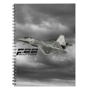 F-22 RAPTOR-fotonotebook (80 pagina's B&W) Notitieboek