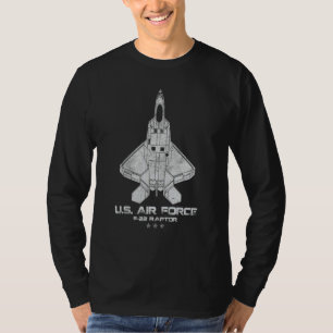 F 22 Raptor Gevechtsvliegtuig F22 Militaire Luchtv T-shirt