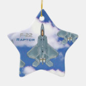 F-22 Raptor Keramisch Ornament (Voorkant)