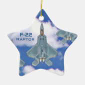 F-22 Raptor Keramisch Ornament (Voorkant)