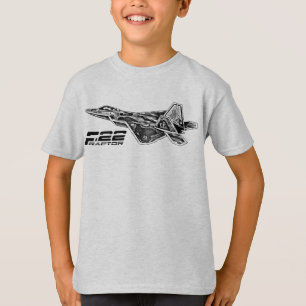 F-22 RAPTOR-Kinderen — Basisoplossingen zonder ton T-shirt