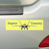 F-22 Raptor Land Bumpersticker (Op auto)