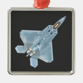 F-22 Raptor Metalen Ornament
