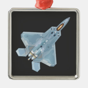 F-22 Raptor Metalen Ornament