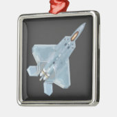 F-22 Raptor Metalen Ornament (Links)