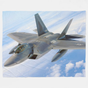 F-22 Raptor Militaire Jet Fleece Deken