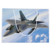 F-22 Raptor Militaire Jet Groot Cadeauzakje (Achterkant)