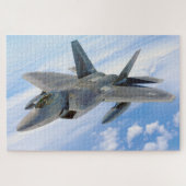 F-22 Raptor Militaire Jet Legpuzzel (Horizontaal)