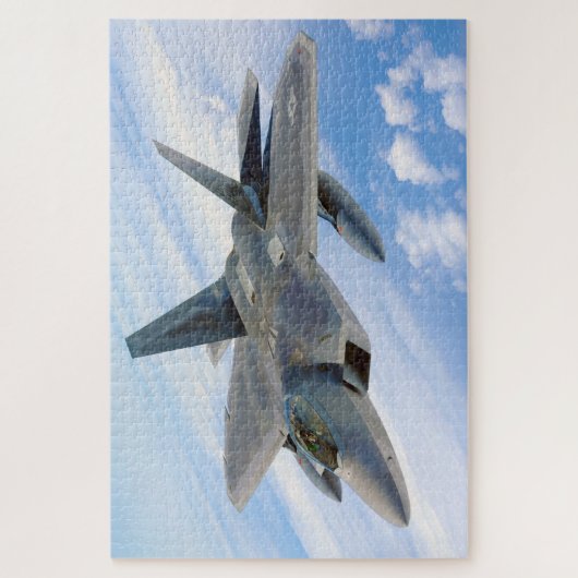 F-22 Raptor Militaire Jet Legpuzzel (Verticaal)