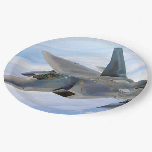 F-22 Raptor Militaire Jet Papieren Bordje