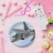 F-22 Raptor Militaire Jet Papieren Bordje (Feest)