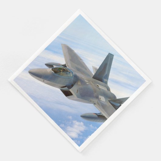 F-22 Raptor Militaire Jet Servet (Hoek)
