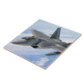 F-22 Raptor Militaire Jet Tegeltje (Zijkant)