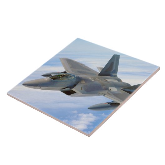 F-22 Raptor Militaire Jet Tegeltje (Zijkant)