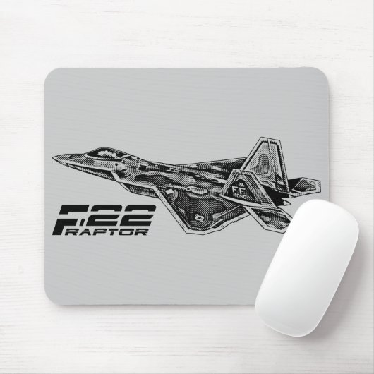 F-22 RAPTOR Mousepad Muismat (Met muis)