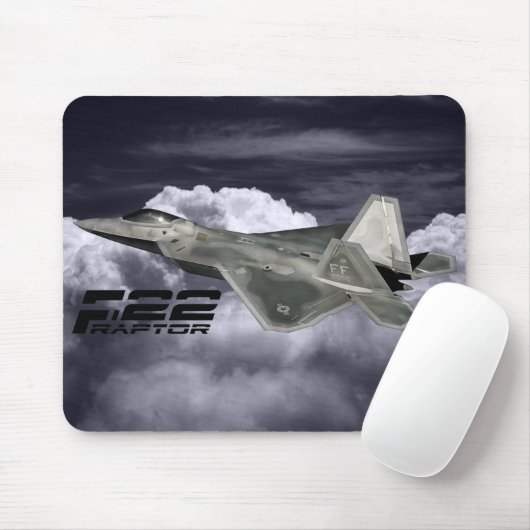F-22 RAPTOR Mousepad Muismat (Met muis)