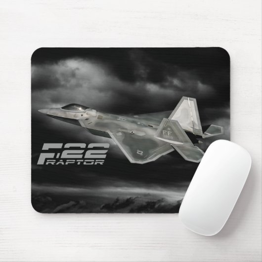 F-22 RAPTOR Mousepad Muismat (Met muis)