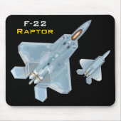 F-22 Raptor Mousepad Muismat (Voorkant)
