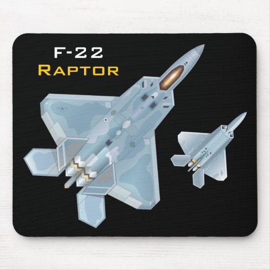 F-22 Raptor Mousepad Muismat (Voorkant)