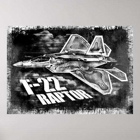 F-22 RAPTOR NULL POSTER (Voorkant)