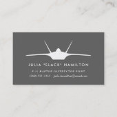 F-22 Raptor Pilot Visitekaartje (Voorkant)